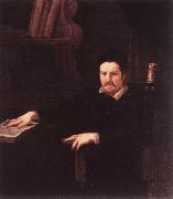 SACCHI, Andrea Portrait of Monsignor Clemente Merlini sf oil